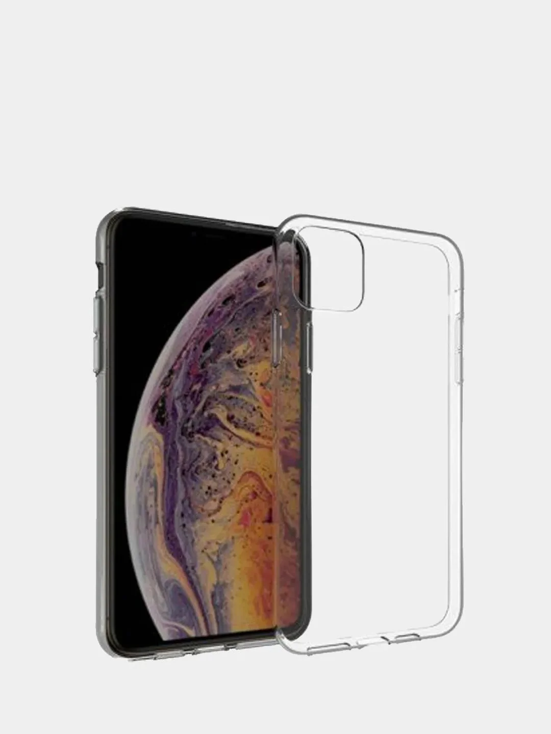 Чехол силиконовый для iPhone 11 Pro/XR/X/XS/7/8/SE/6/6S/5/5S/12/13/14 Pro Max, прозрачный