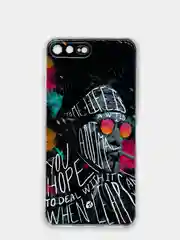Тёмно-коричневый чехол Apple iPhone 7 / 8 / SE 2020, 5 / 5s / SE 2016, 7 Plus / 8+ силиконовый с рисунком