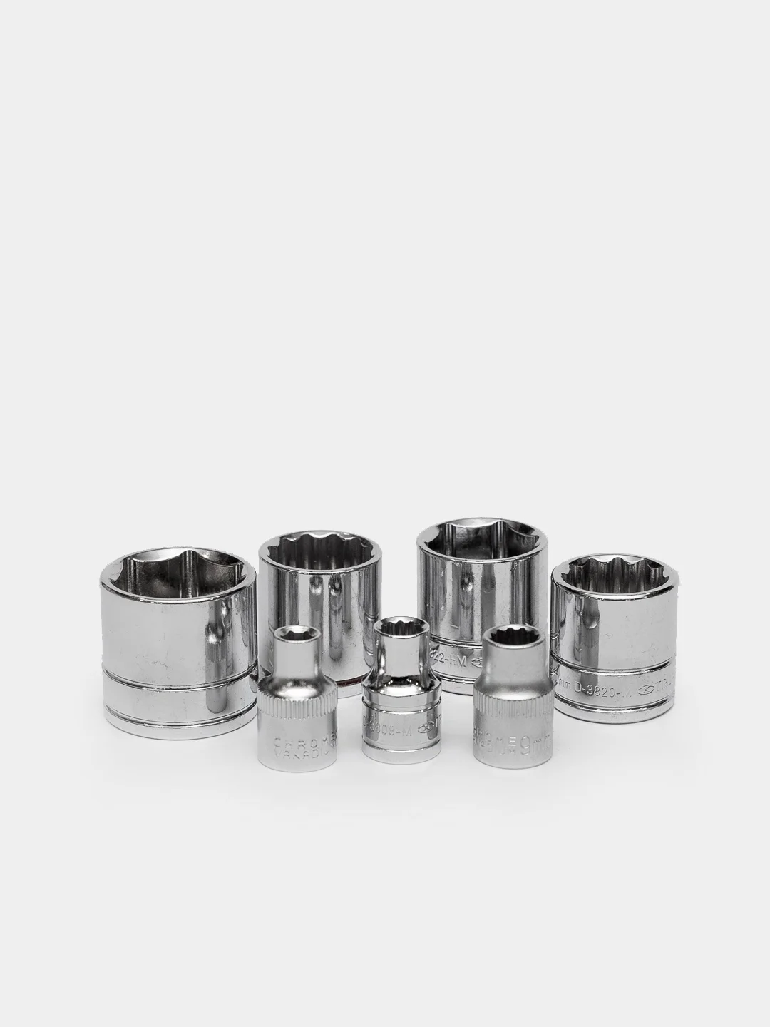 Головка торцевая, 3/8", удлиненная и обычная, 6-25 мм