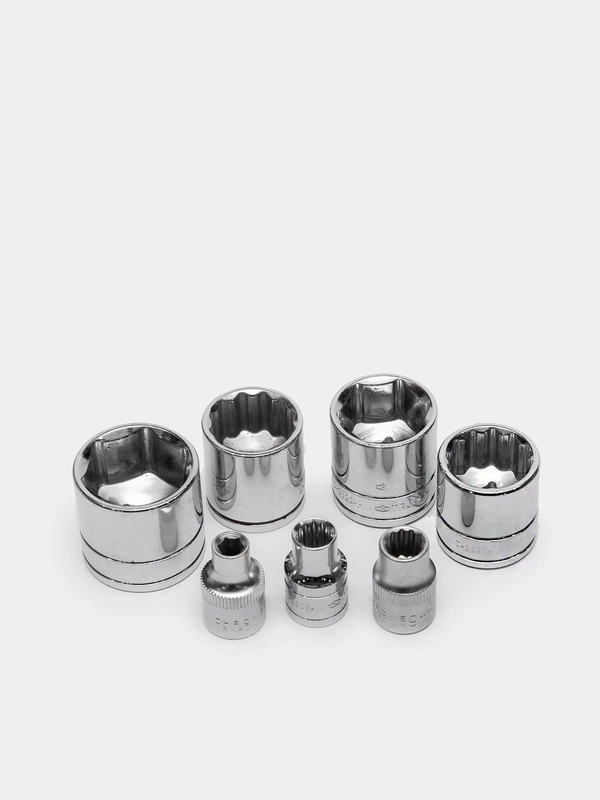 Головка торцевая, 3/8", удлиненная и обычная, 6-25 мм