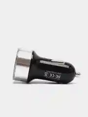 Серый автомобильное зарядное устройство 2USB с дисплеем