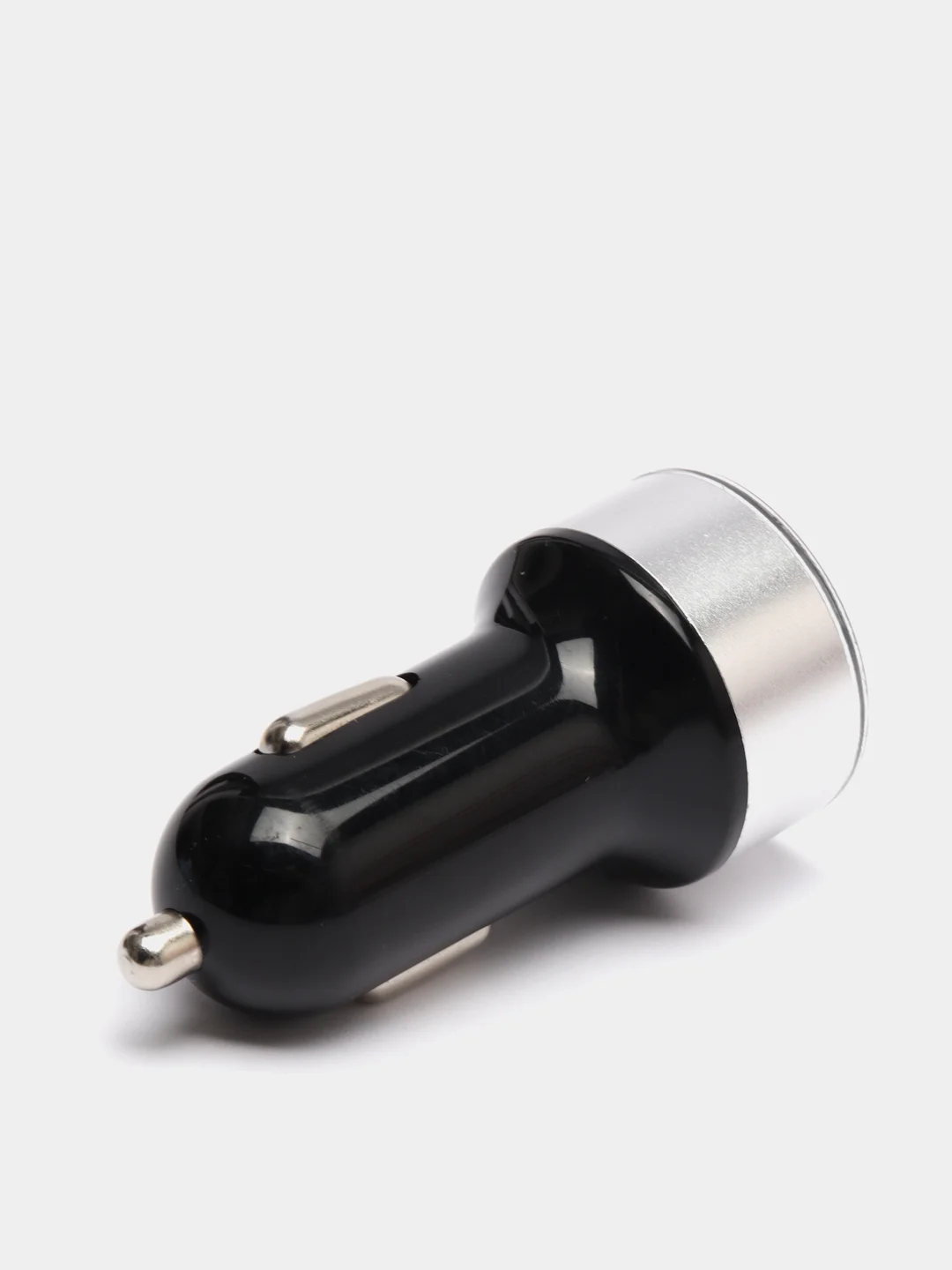 Серый автомобильное зарядное устройство 2USB с дисплеем