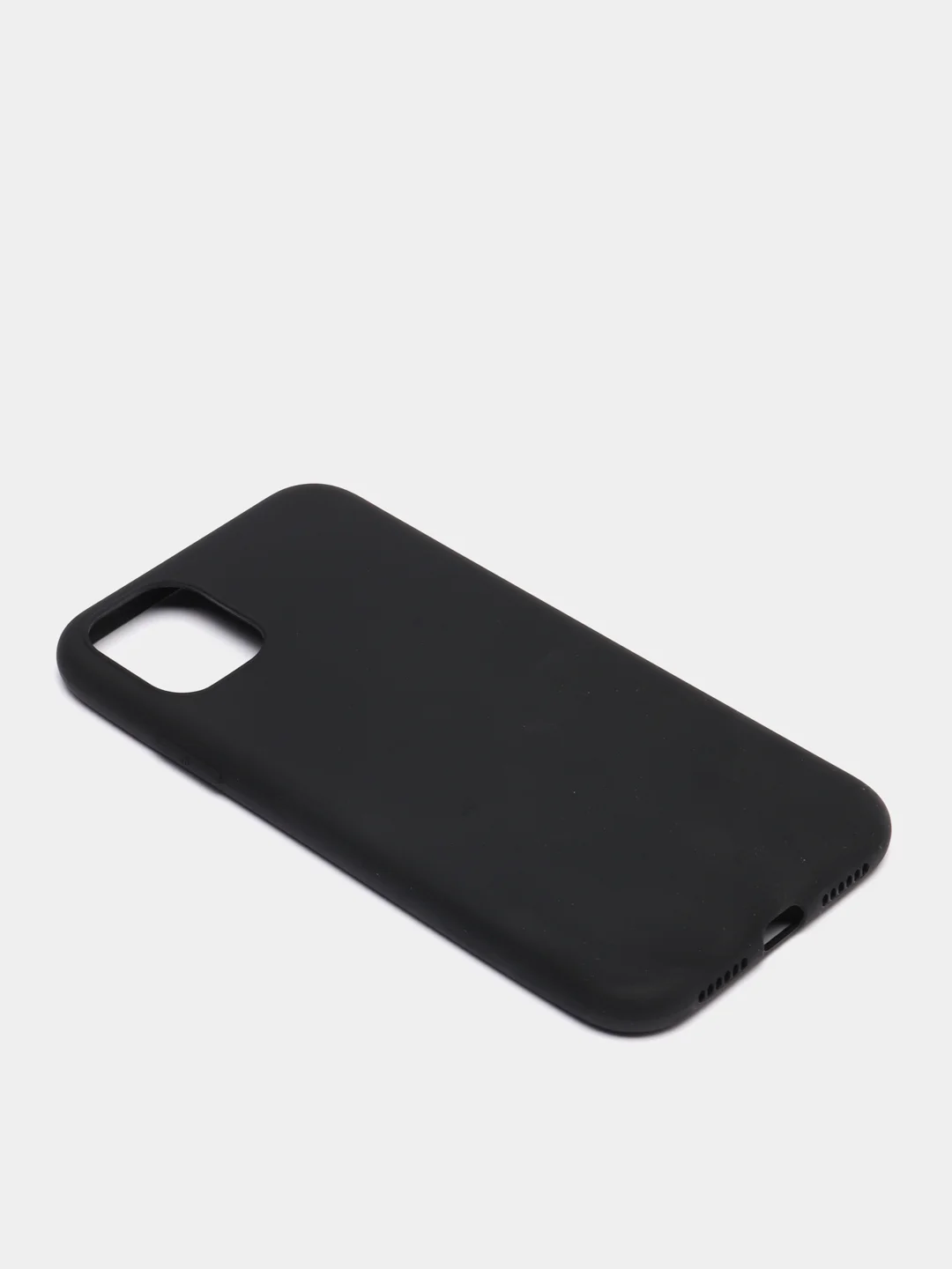 Чехол черный матовый силиконовый iPhone 11 XR X XS 7 8 SE