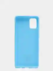 Голубой чехол Samsung Galaxy A31 силиконовый цветной матовый (Самсунг Галакси А31)