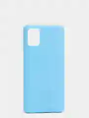 Голубой чехол Samsung Galaxy A31 силиконовый цветной матовый (Самсунг Галакси А31)