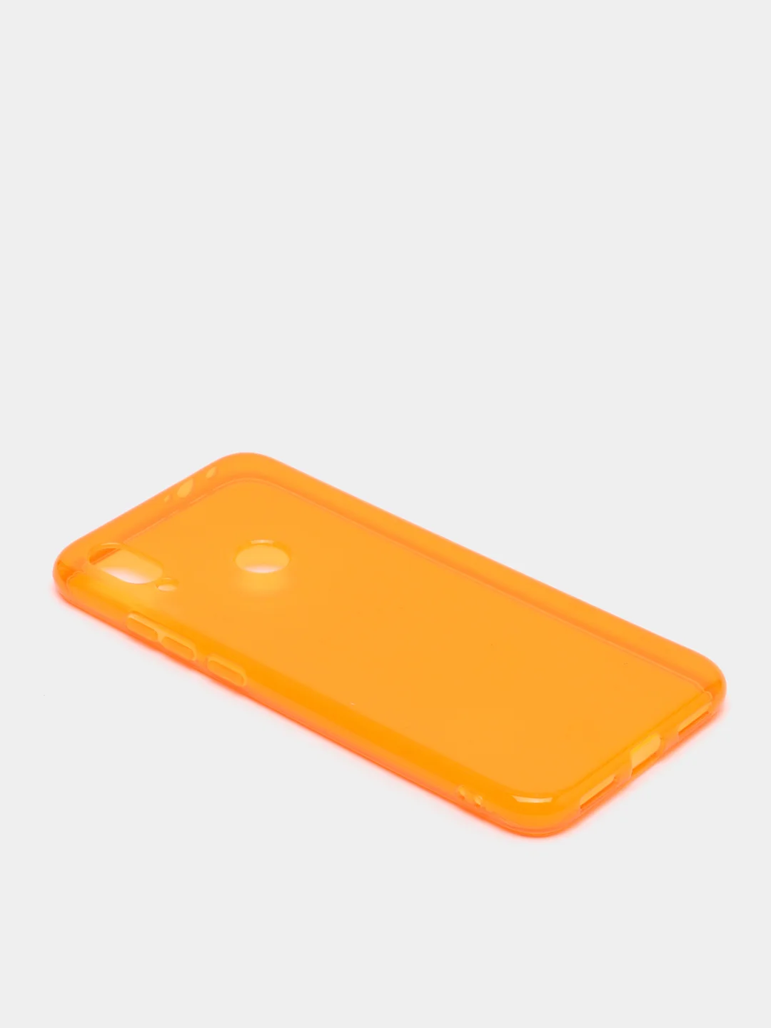 Оранжевый чехол прозрачный для Xiaomi Redmi Note 7 / Note 7 Pro плотный неоновый с оттенком