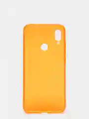 Оранжевый чехол прозрачный для Xiaomi Redmi Note 7 / Note 7 Pro плотный неоновый с оттенком