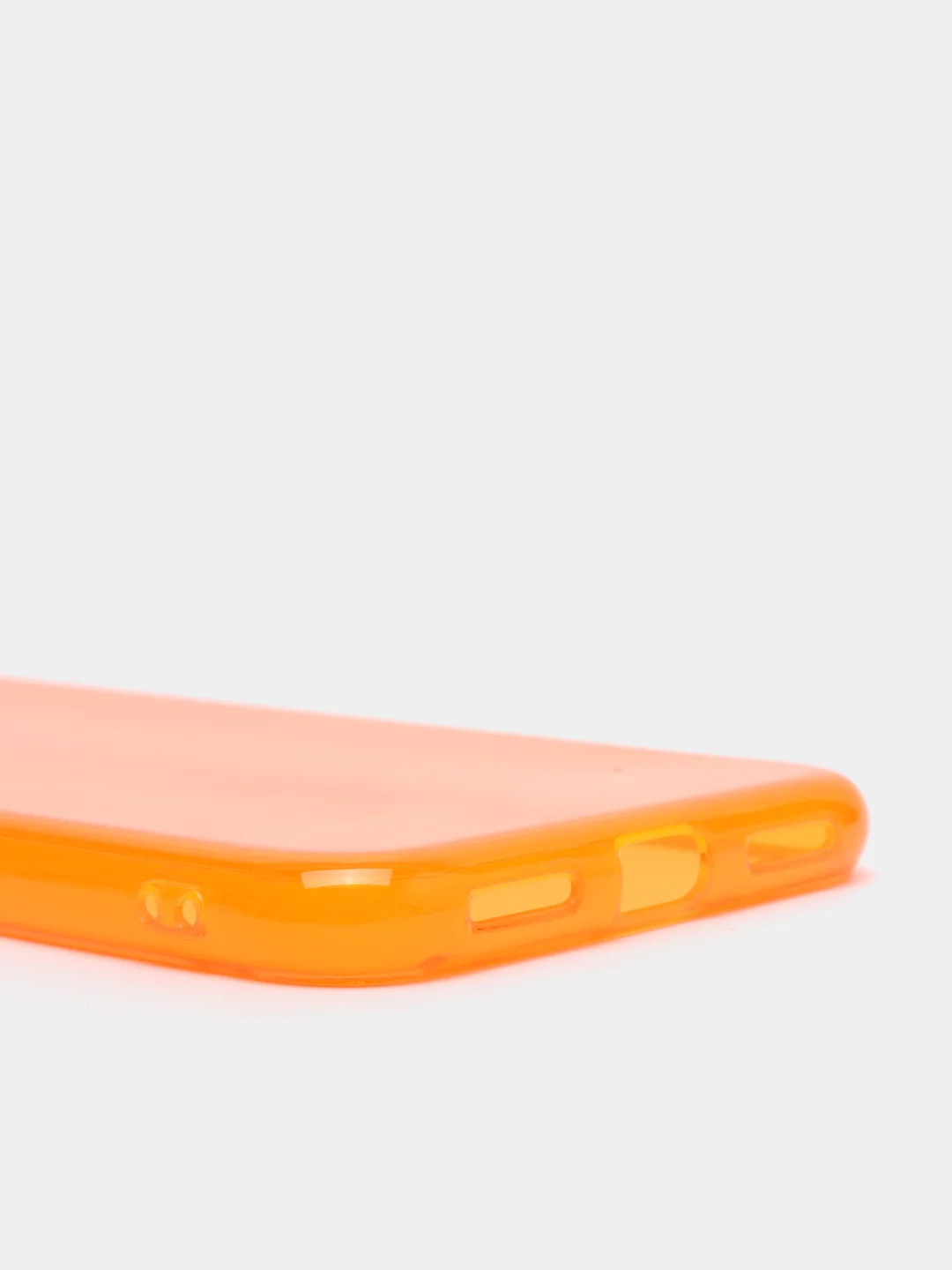 Оранжевый чехол прозрачный для Xiaomi Redmi Note 7 / Note 7 Pro плотный неоновый с оттенком