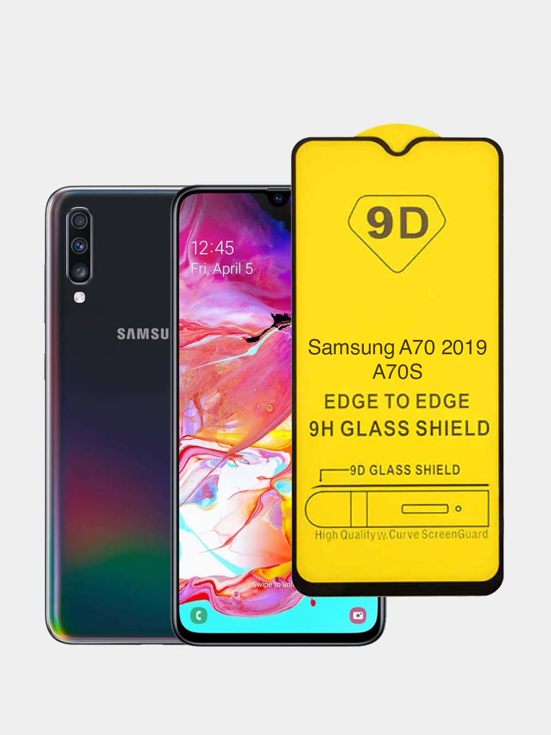 Защитное стекло для Samsung Galaxy A70 2019 A70S купить по цене 99 ₽ в  интернет-магазине KazanExpress