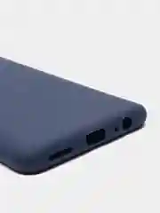 Темно-синий чехол силиконовый Huawei P Smart 2021 (Хуавей П Смарт 2021) с защитой камеры