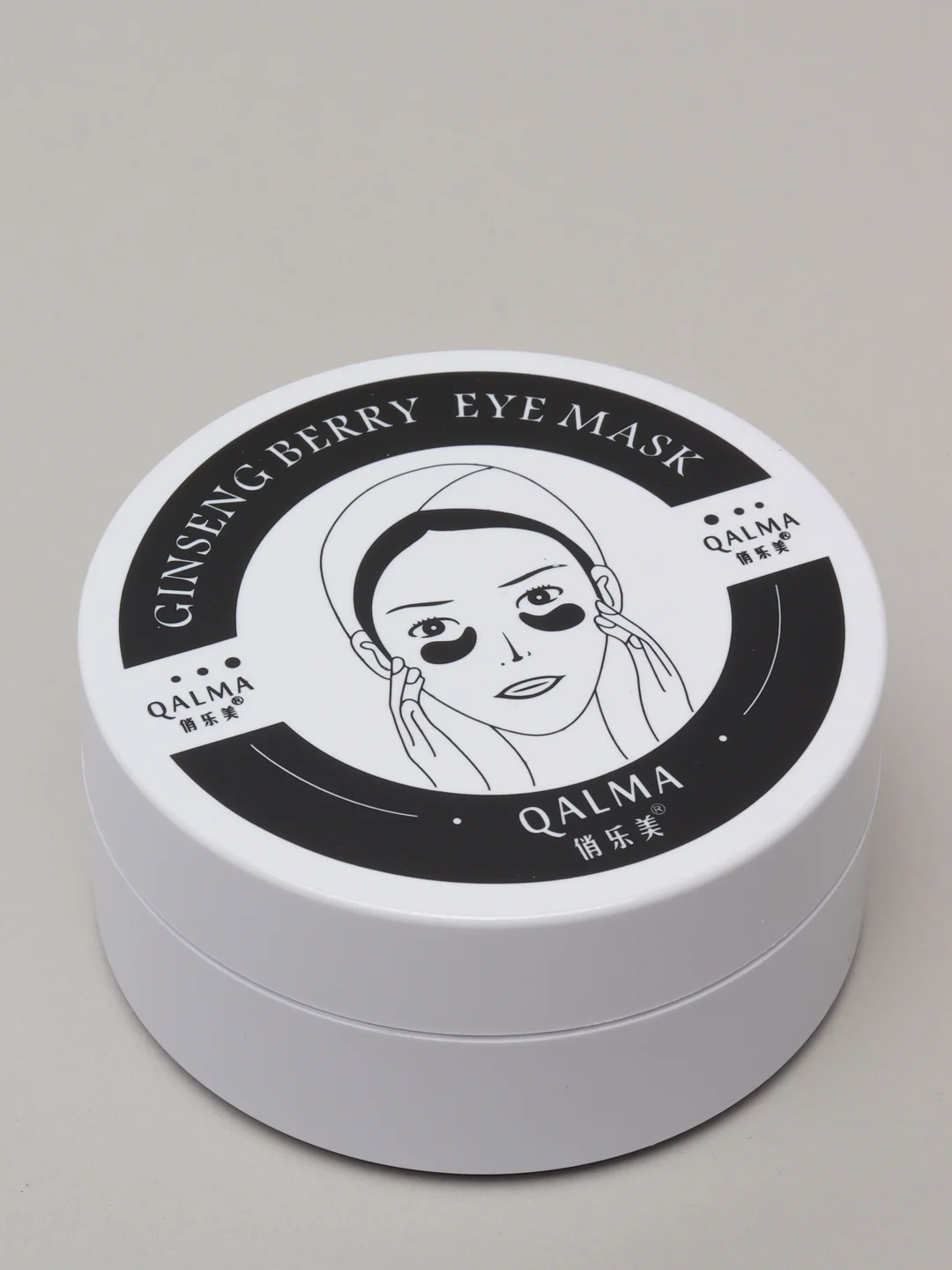 Гидрогелевые патчи QALMA Ginseng Berry Eye Mask Black 60 штук
