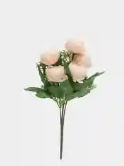 Пастельно-коралловый искусственные цветы: пионы, розы, осока, растения, зелень