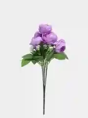 Фиолетовый искусственные цветы: пионы, розы, осока, растения, зелень
