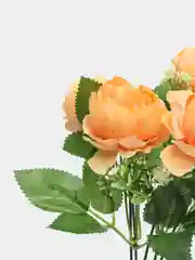 Оранжевый искусственные цветы: пионы, розы, осока, растения, зелень