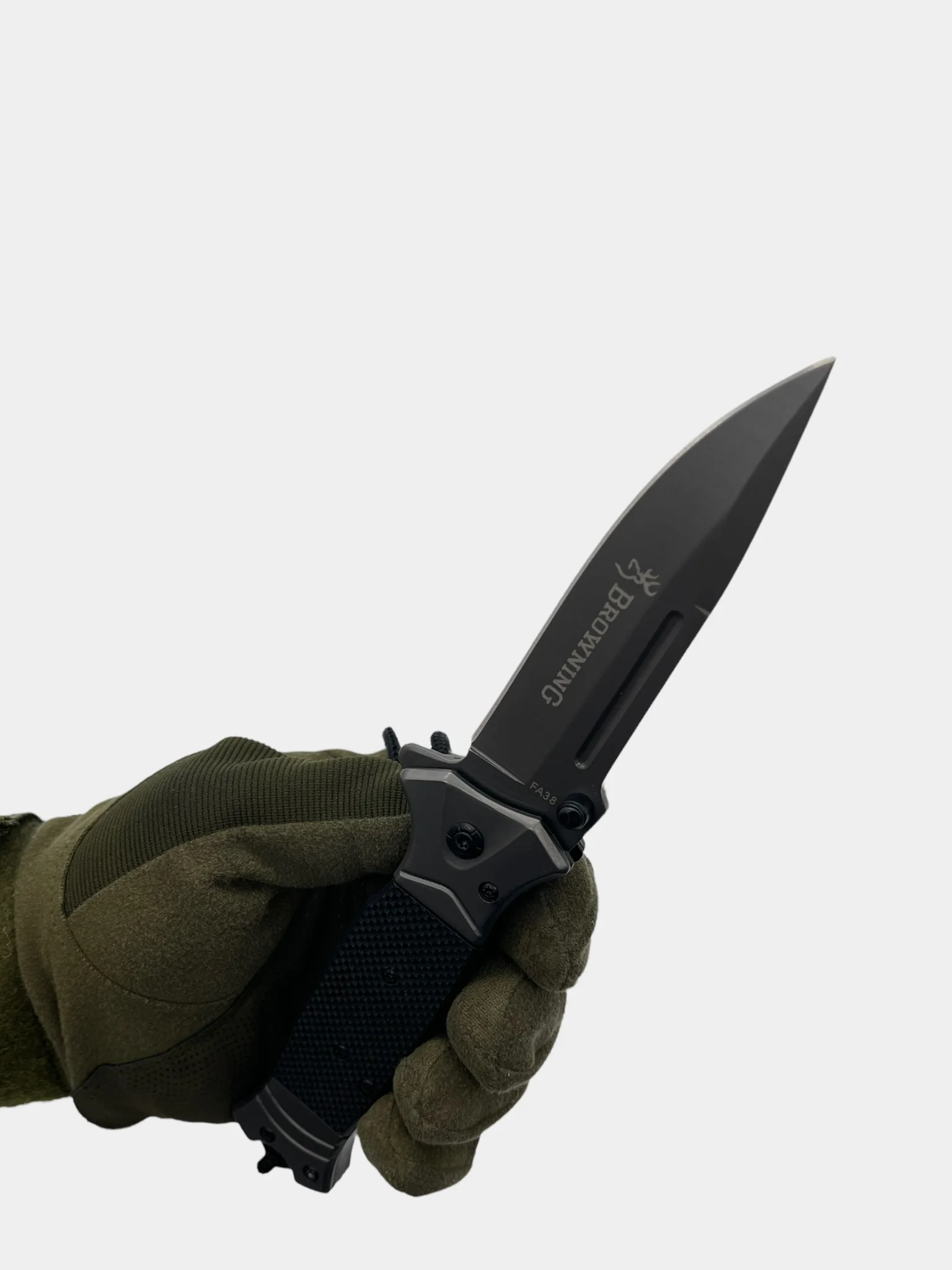 Нож Browning FA38 складной туристический, сталь 440С, Liner Lock, рукоять G10 черная