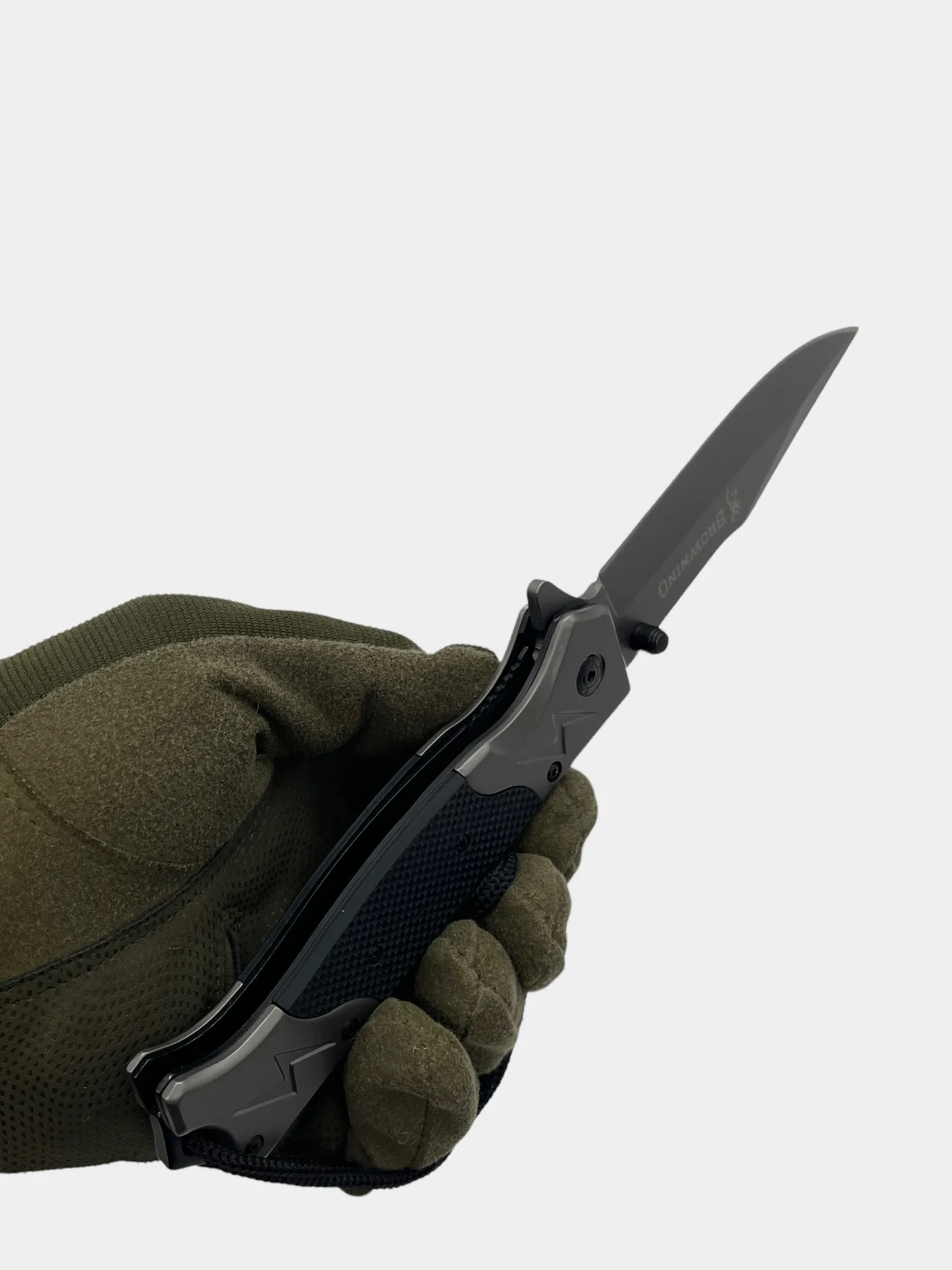Нож Browning FA46 складной туристический, сталь 440С, Liner Lock, рукоять G10 черная