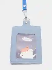 Синий меланж бейдж вертикальный