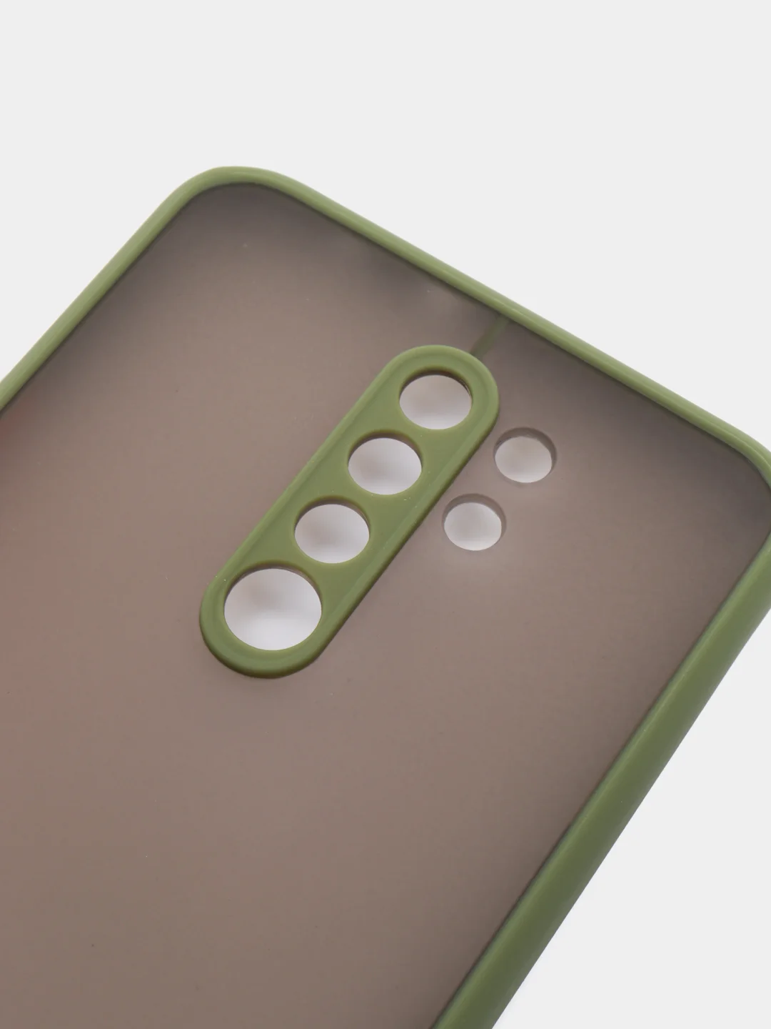 Лесной зеленый чехол Xiaomi Redmi 9 (Сяоми Редми 9) пластиковый матовый с цветными кнопками