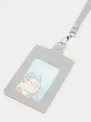 Серебряный бейдж вертикальный