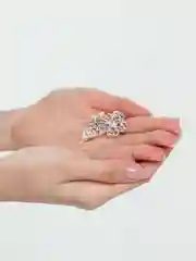Медный брошь со стразами ассорти