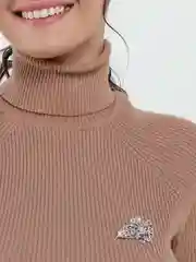 Медный брошь со стразами ассорти