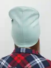 Мятный детская шапка, однотонная, демисезонная