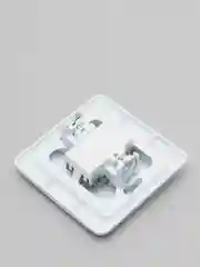 Белый выключатель двухклавишный СП Вега, 10А, IP20, белый