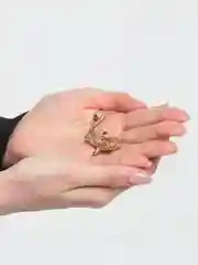 Золотой брошь рыбка