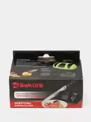 Красный ножеточка Sakura SA-6653R, 2 степени заточки