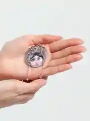 Синий брошь, ручная работа