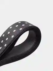 Черный лента репсовая горох 20 мм, 2 метра