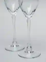 Подарочный набор фужеров в деревянной коробке с надписью "Mr&Mrs"