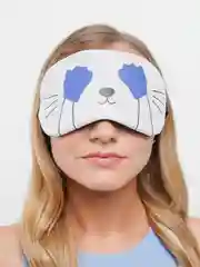 Синий мультяшная маска для сна