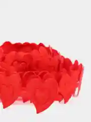 Алый лента декоративная Сердечки для скрапбукинга 20 мм, 3 метра