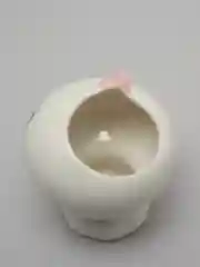 Желтый керамический цветочный горшок "Котята"