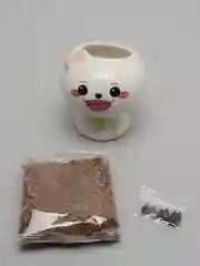 Желтый керамический цветочный горшок "Котята"