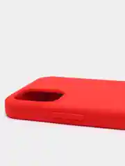 Алый чехол не пачкающийся, с бархатом внутри IPHONE 12 MINI