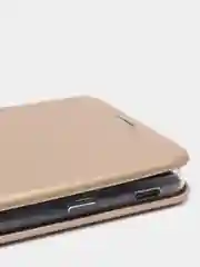 Бежевый чехол книжка Samsung J4 PLUS