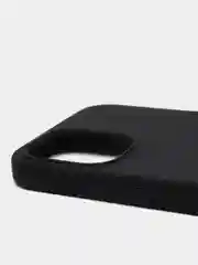 Черный чехол для iPhone 12 PRO MAX, с бархатом внутри