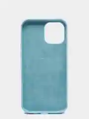 Голубой чехол для iPhone 12 PRO MAX, с бархатом внутри