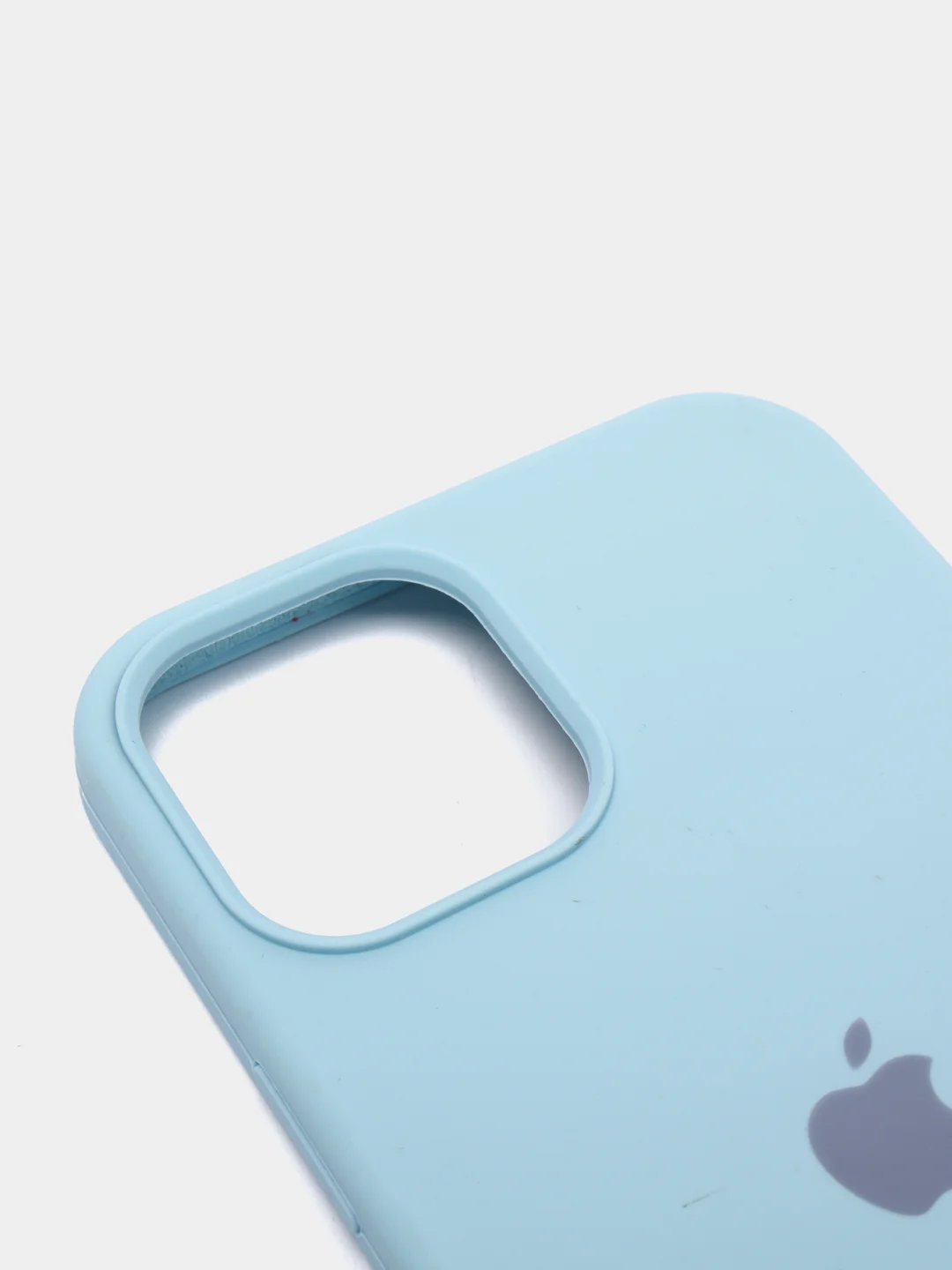 Голубой чехол для iPhone 12 PRO MAX, с бархатом внутри