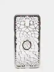 Серебряный чехол  SAMSUNG J6 PLUS / J6+