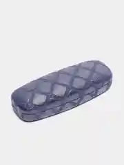 Синий футляр для очков с салфеткой
