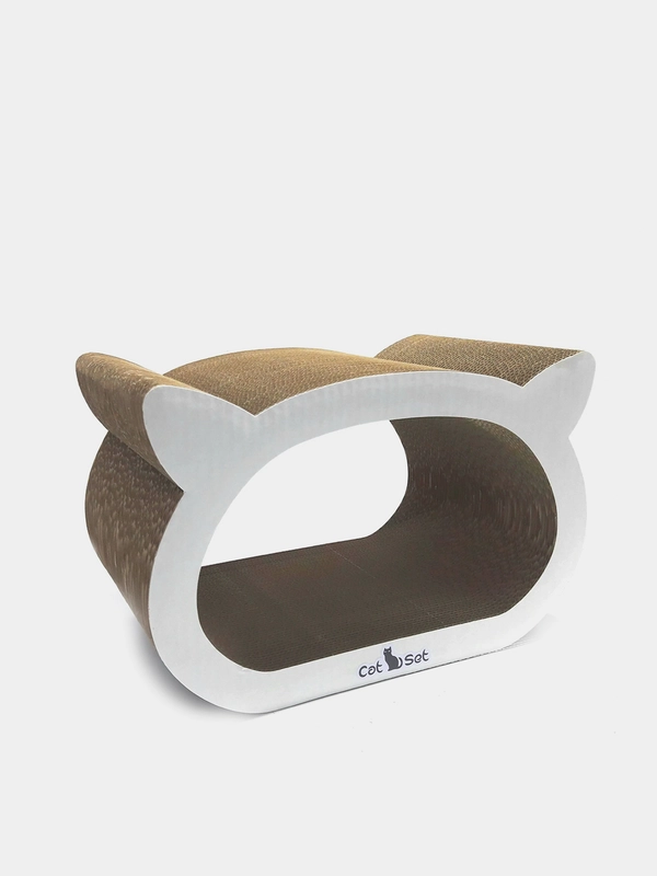 Cat Set "Когтеточка - лежанка Koty" 38*23*25 см, когтеточка для кошек из картона