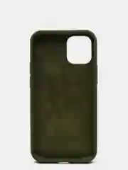 Оливковый чехол не пачкающийся, с бархатом внутри IPHONE 12 MINI