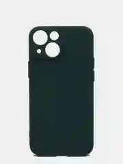Зеленый чехол с вырезами для защиты камеры и бархатом внутри iPhone 13 mini
