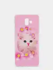 Розовый чехол  SAMSUNG J6 PLUS / J6+