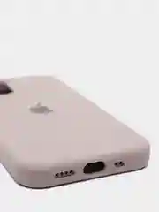 Бежевый чехол не пачкающийся, с бархатом внутри IPHONE 12 MINI