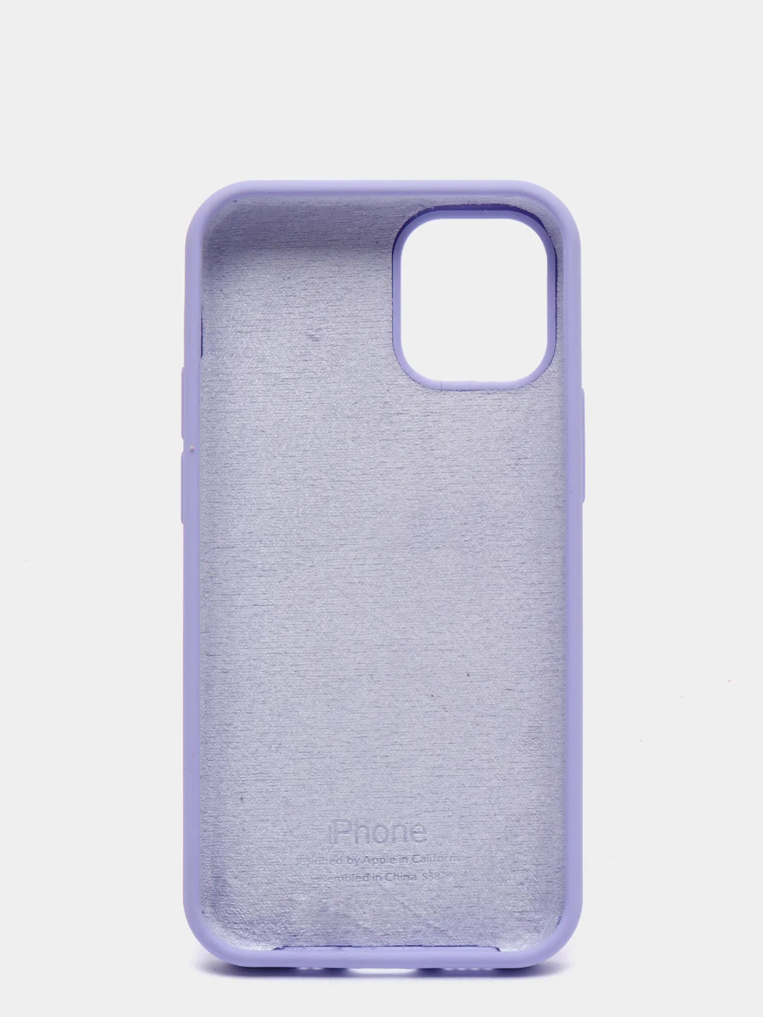 Сиреневый чехол не пачкающийся, с бархатом внутри IPHONE 12 MINI
