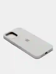 Белый чехол для iPhone 12 PRO MAX, с бархатом внутри